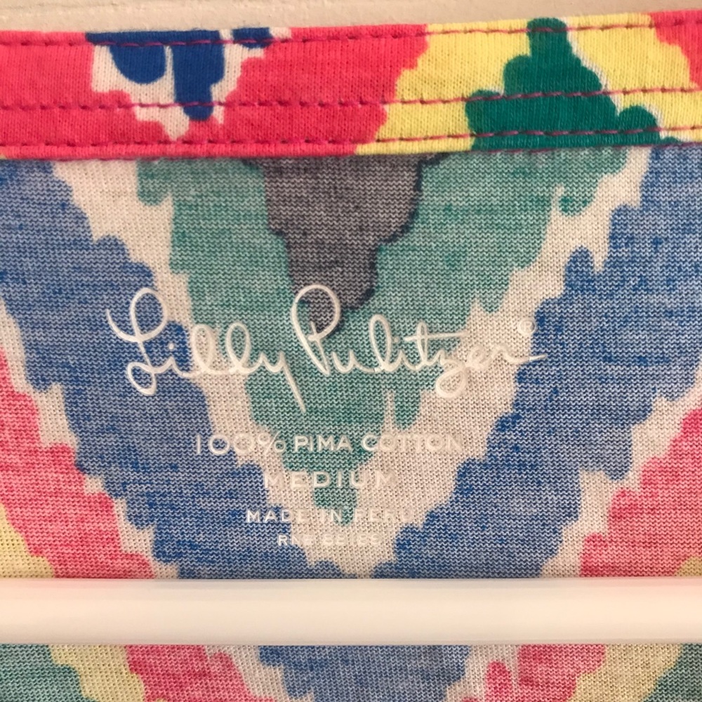 Lilly Pulitzer Colorful Chevron Blouse - Picture 4 of 6